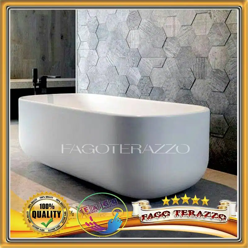 Bathtub Teraso Kotak Perahu | bathub terazzo | bath tub terrazzo new