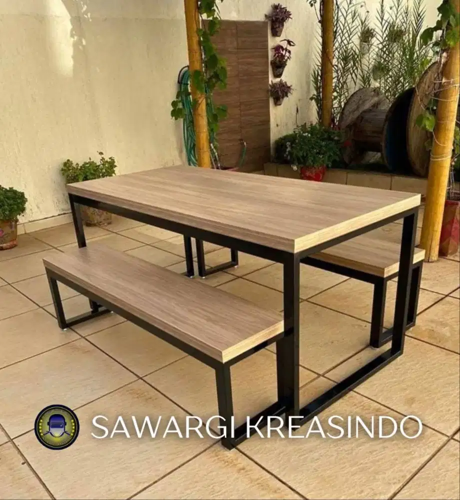 Pusat Produksi Set Meja makan & kursi Kafe, Taman, Kedai dll murah