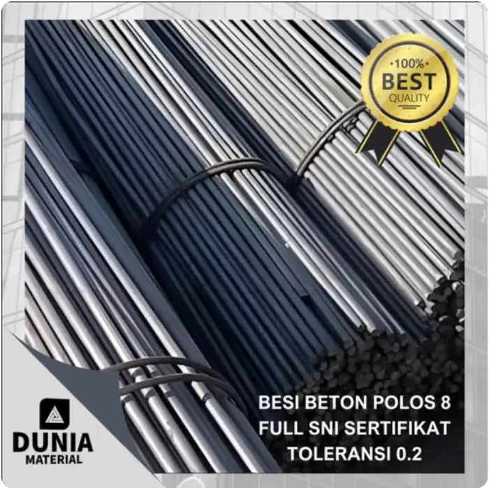 Besi Beton Polos 8 mm Full SNI