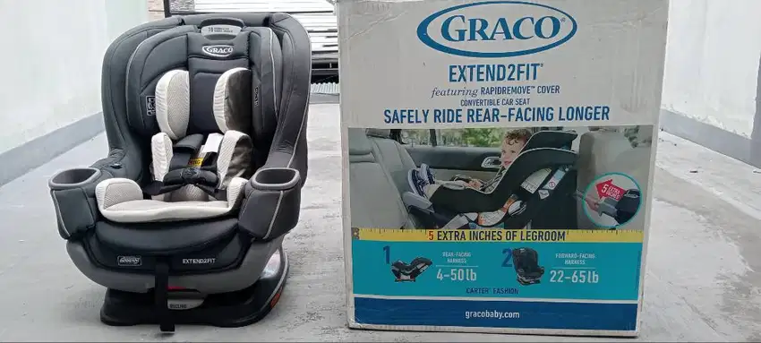 GRACO CAR SEAT ( EXTEND2FIT ) BARU, STOK lama