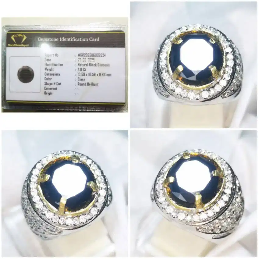 Natural Black Diamond Internasional Class plus Memo