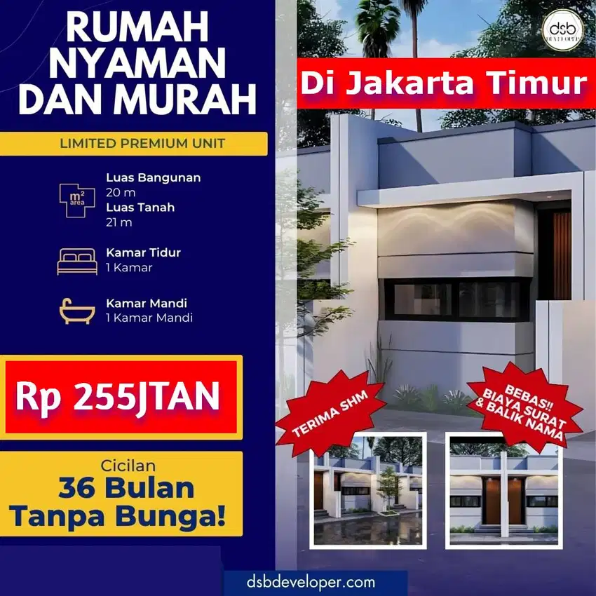 JUAL RUMAH MURAH DI MUNJUL CIPAYUNG JAKARTA TIMUR
