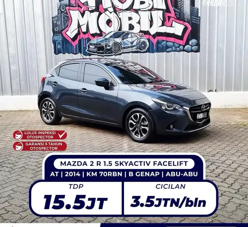 Unit : Mazda 2 R 1.5 Skyactiv Facelift AT Pmk 2015