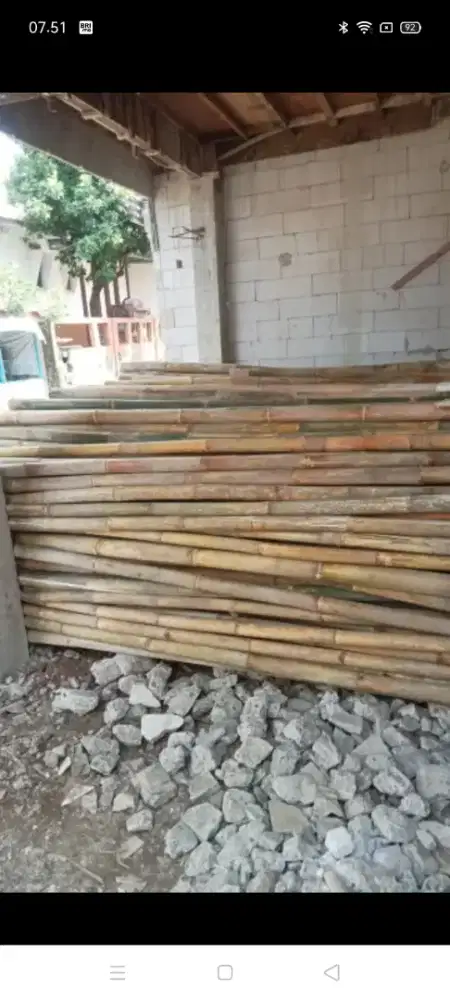 Jual bambu bekas cor