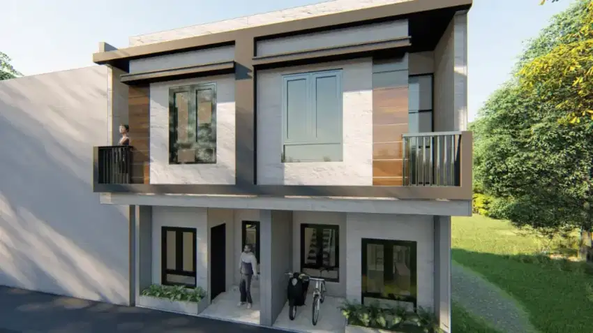 Dijual rumah baru akses gang motor dekat ke jalan mobil lokasi condet