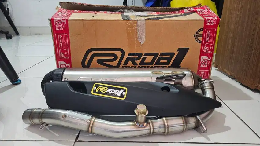 Knalpot Rob 1 Bore Up 180-200cc Full Stainless