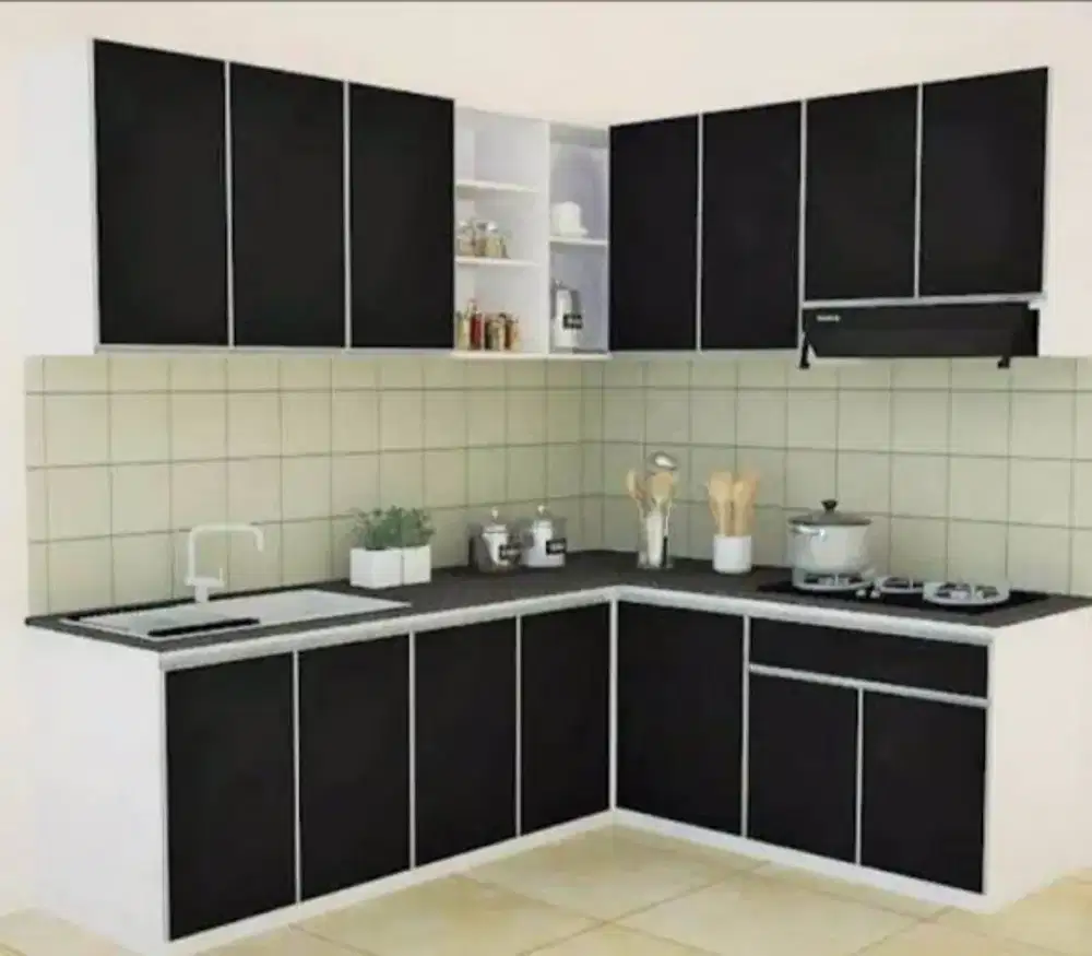 Kitchen full alumunium composit panel