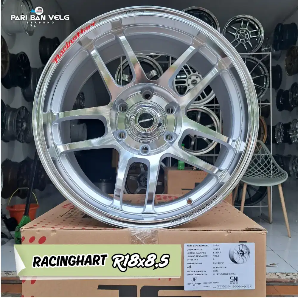 Velg RACINGHART CP 035 Ring 18 lebar 9 
Pcd. 6x139,7 et. 0