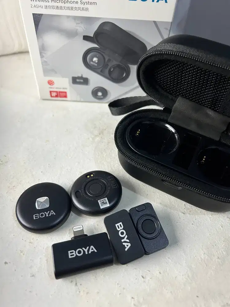 BOYA OMIC D/U Wireless Mic 2.4Ghz (Jarang Pakai, Garansi Panjang)