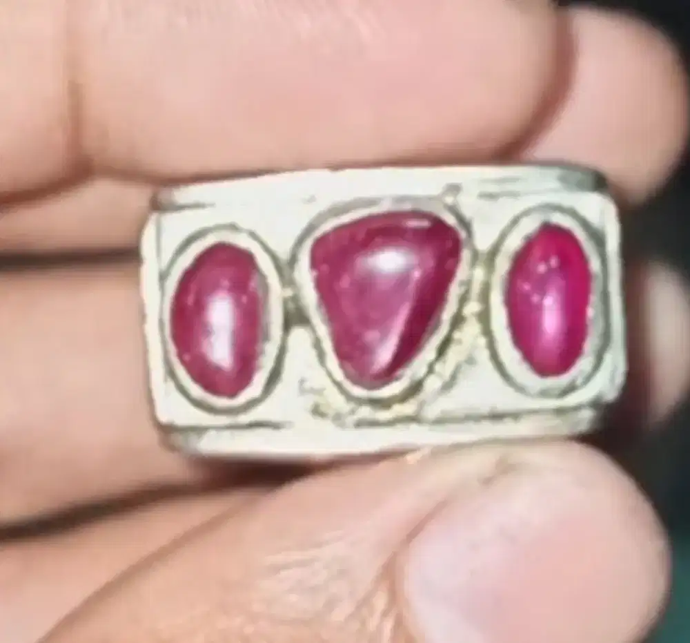 Natural ruby burma antik perak bali.