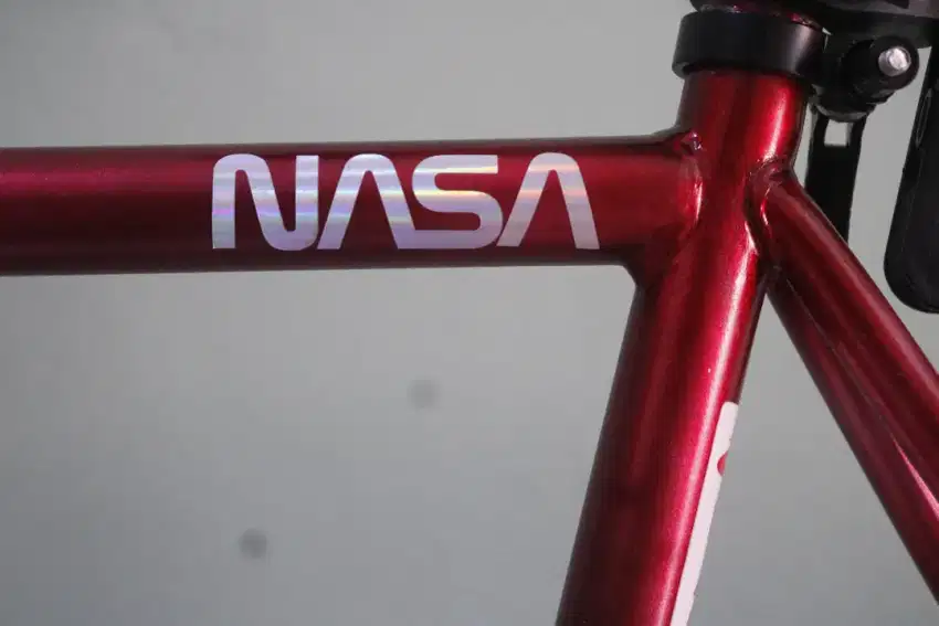 Sepeda fixie doltrap part baru semua baru cat juga merah kinclong