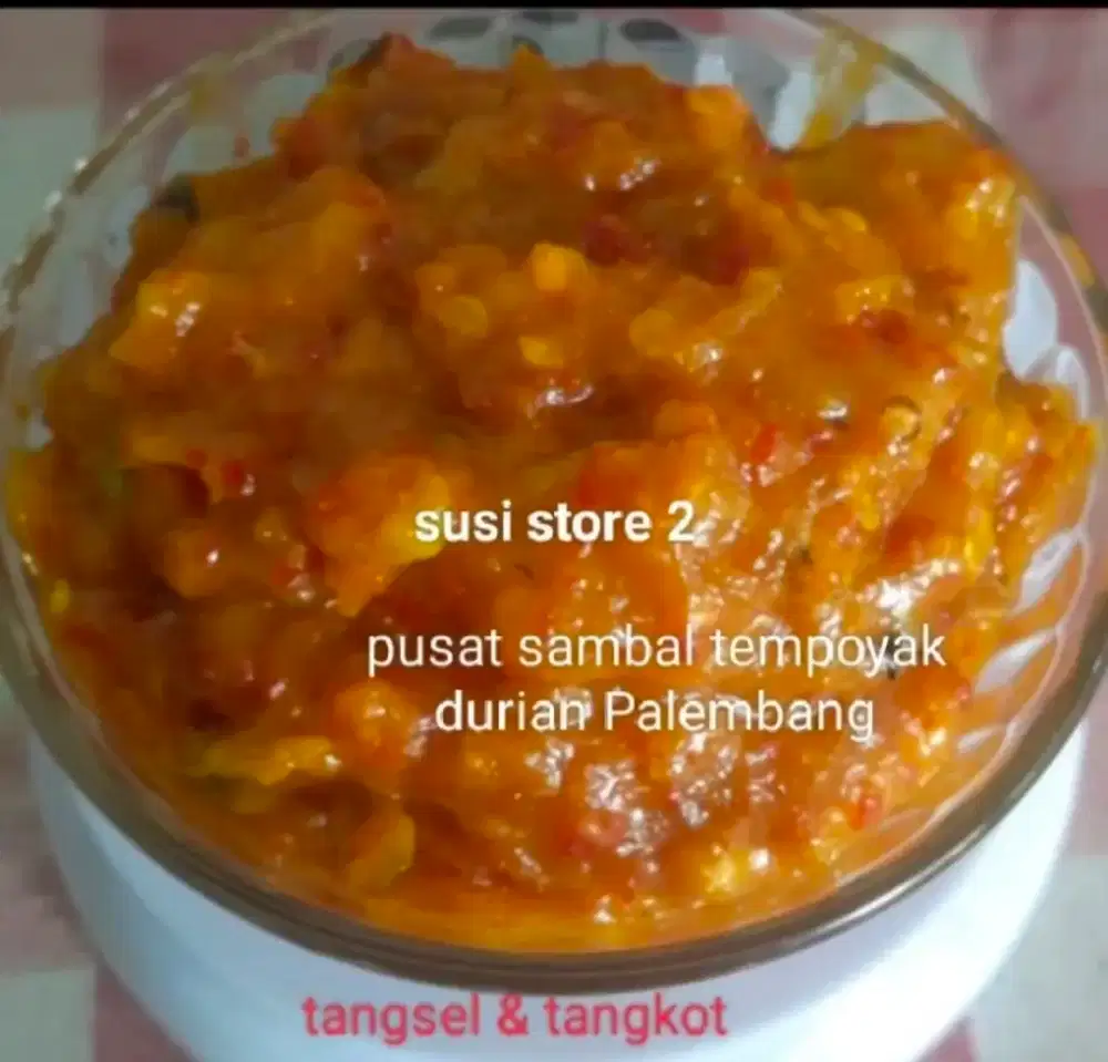 Sambal Tempoyak Durian Palembang paket 3 toples