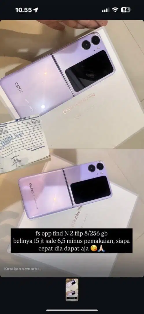 SALE!!!Oppo find N2flip 8 / 256 GB