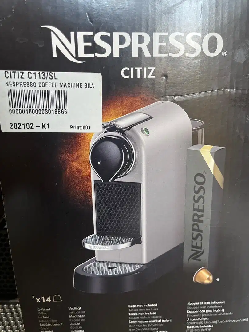 Nespresso Citiz Silver NEGO SAMPAI JADI