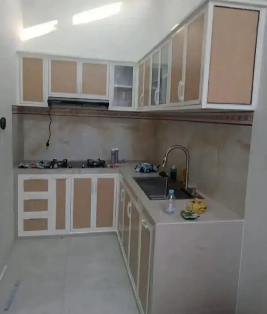 Kitchenset almunium acp composite panel,anti rayap tahan air/ bl