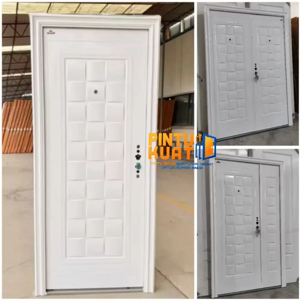 Pintu Baja Harga Terjangkau Full Set Siap Pasang