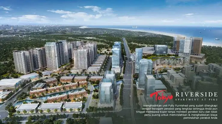 DIJUAL CEPAT STUDIO APARTEMEN TOKYO RIVERSIDE PIK 2 BARU