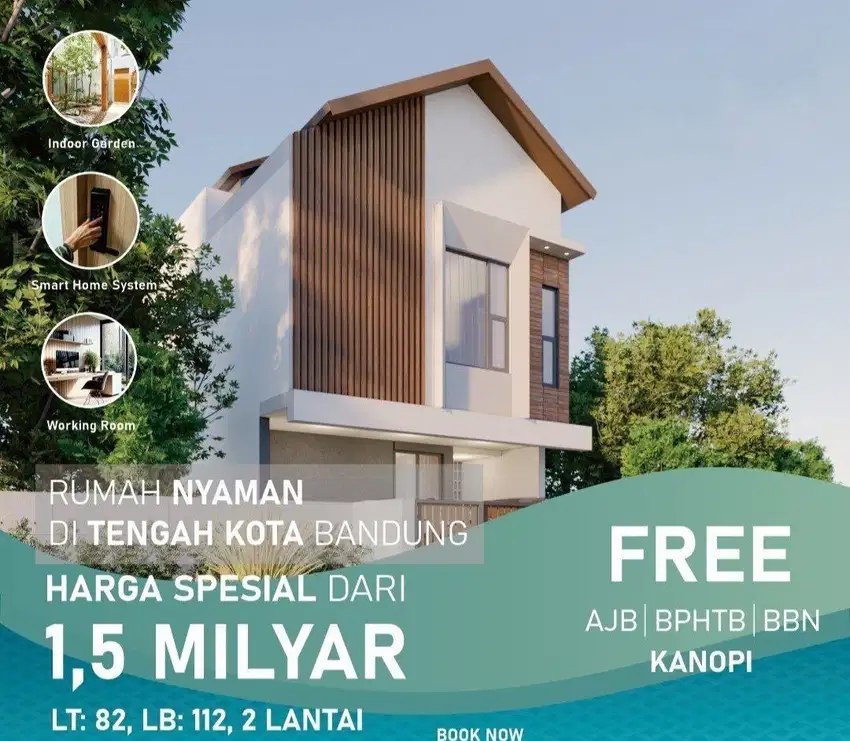 Rumah Baru Nyaman Siap Huni Antapani Strategis akses jalan lebar