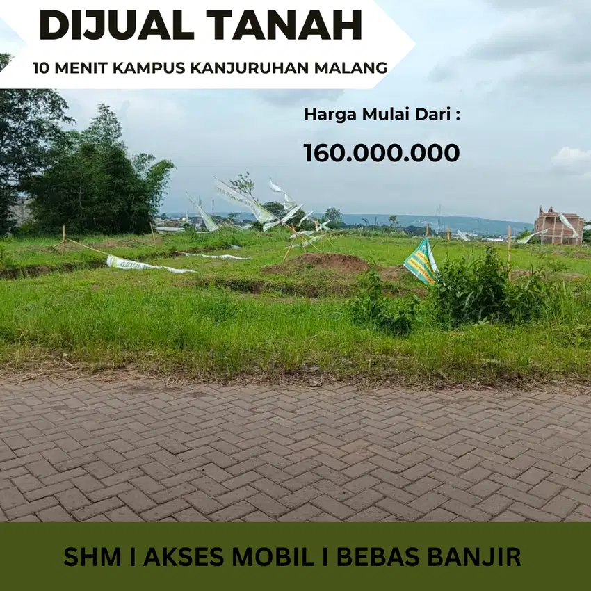 Tanah Pojok 10 Menit Kampus Kanjuruhan Malang