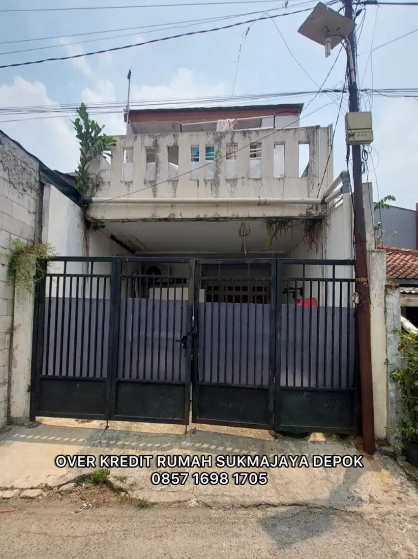 Rumah Take Over 98JT di Sukmajaya Depok Lingkungan Cipayung Jln Satria
