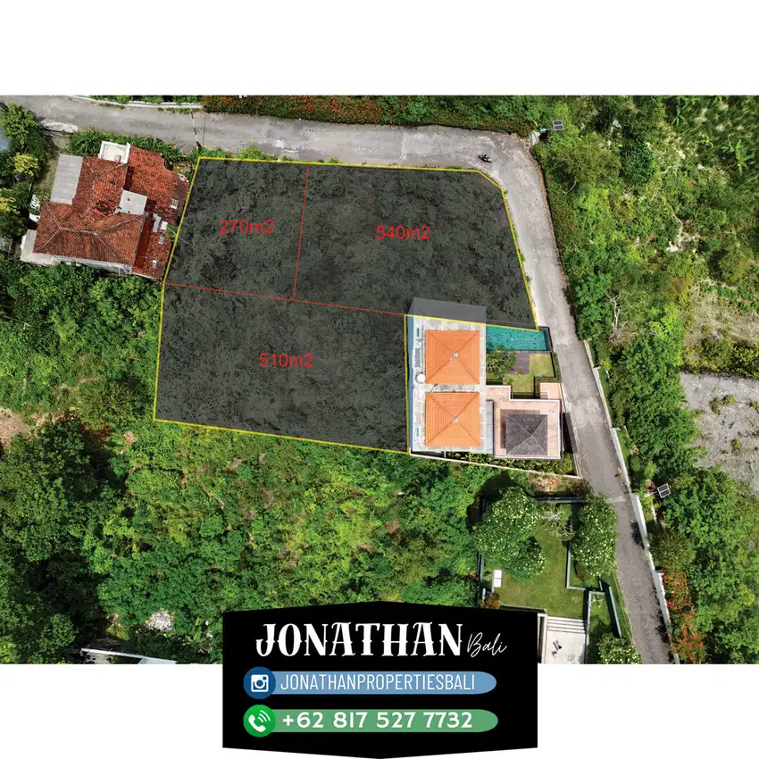 Dijual Tanah di Jimbaran Full View - Lsba