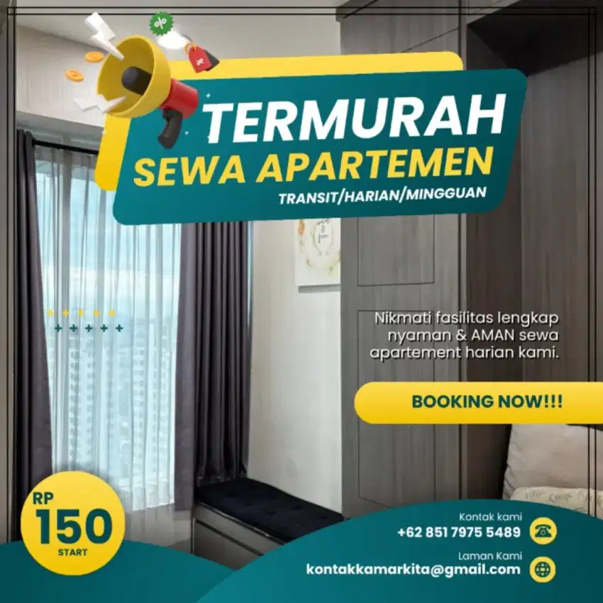 Sewa Apartemen KALIBATA CITY Jakarta Selatan Harian Transit Termurah