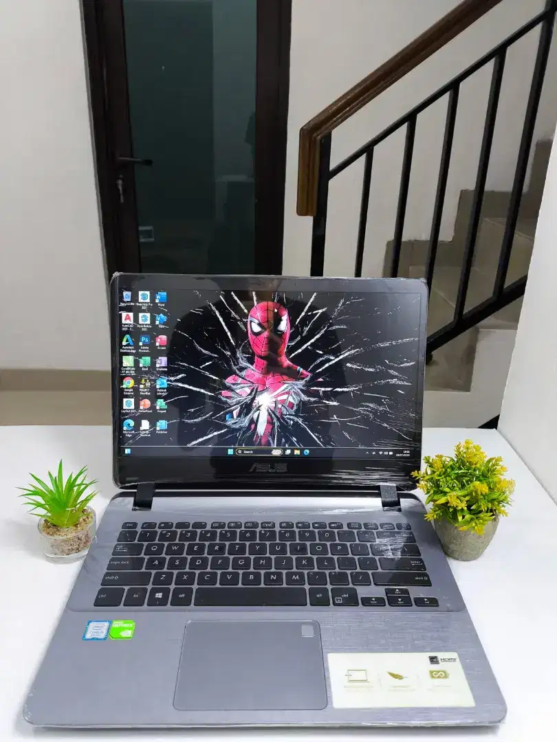 [DUAL VGA NVIDIA] Laptop Desain Editing Asus Vivobook X4077 Ram 8Gb!