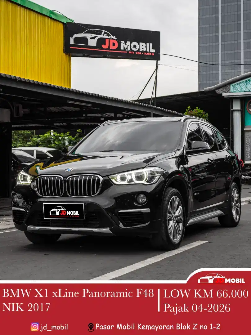 BMW X1 1.5 Sdrive Xline Panoramic F48 2017  Hitam AT