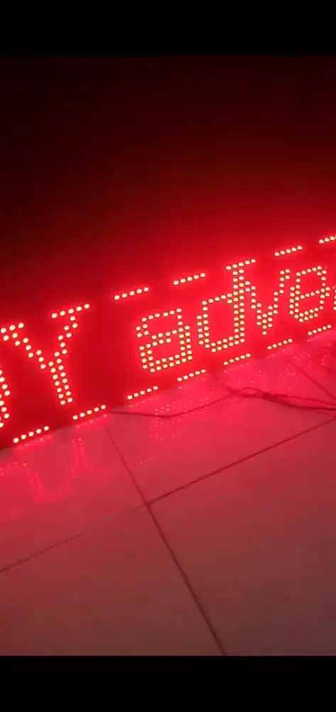 Running text satu warna murah