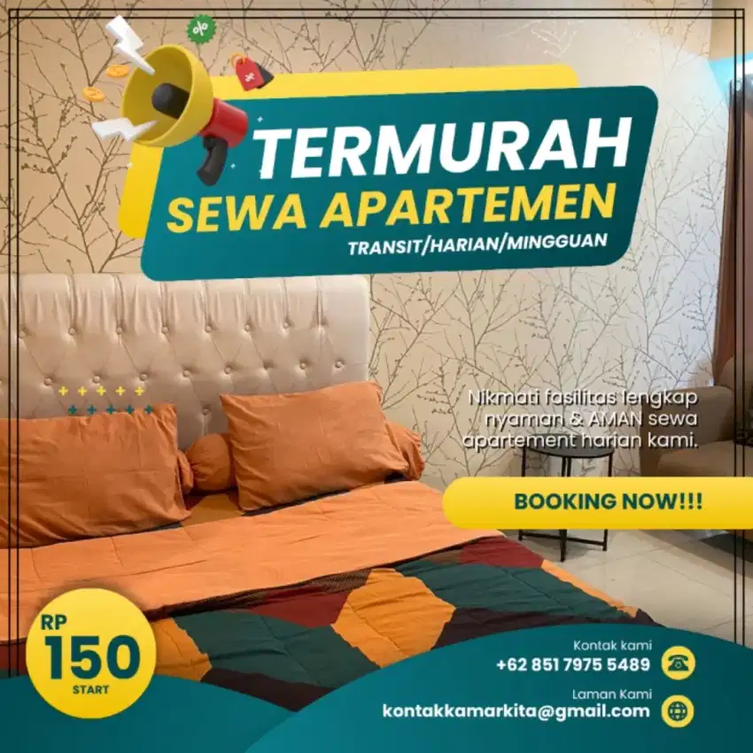 Sewa Apartemen Bintaro Icon Harian/Transit Tangerang Selatan Termurah