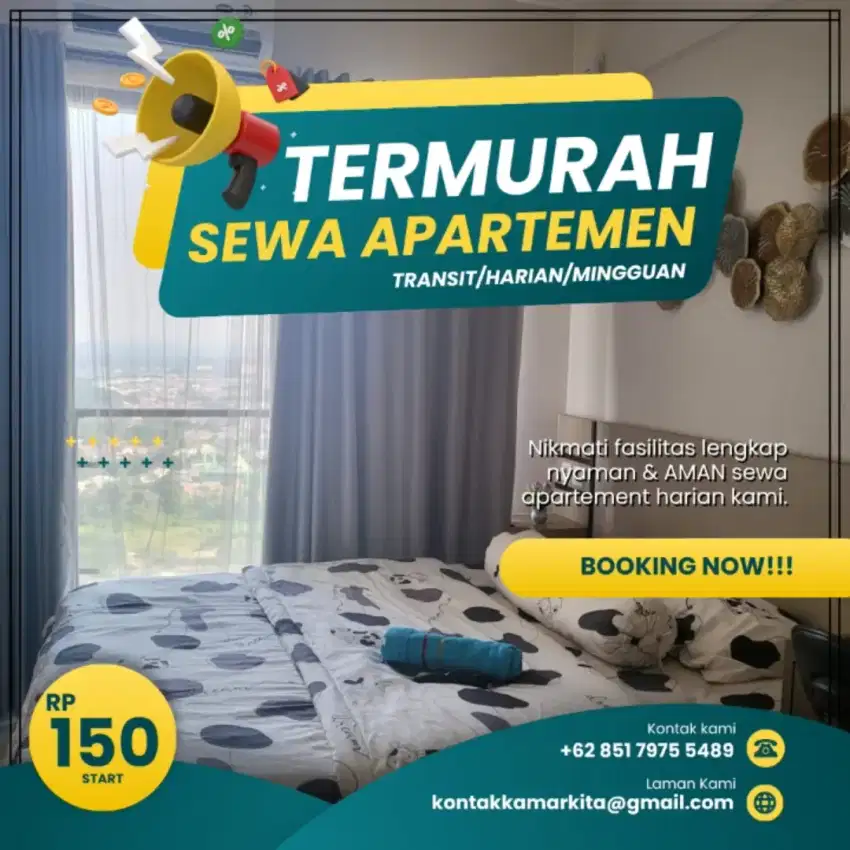 Sewa Apartemen Green Lake View Tangerang Selatan Harian Transit murah