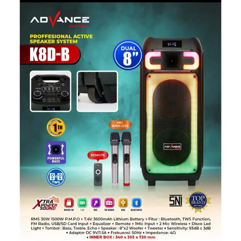 Speaker Advance K8d-b double speaker