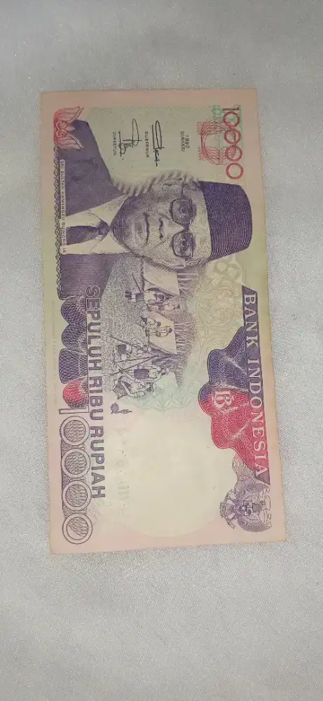 Uang kuno 10.000 th 1992 Sultan HB IX
