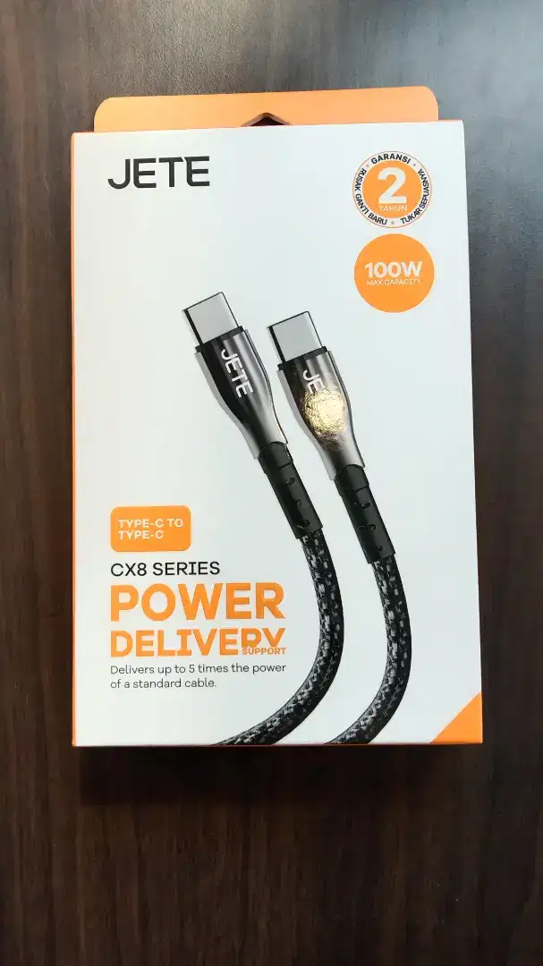 Kabel Data JETE CX8 Type C to Type C 100W
