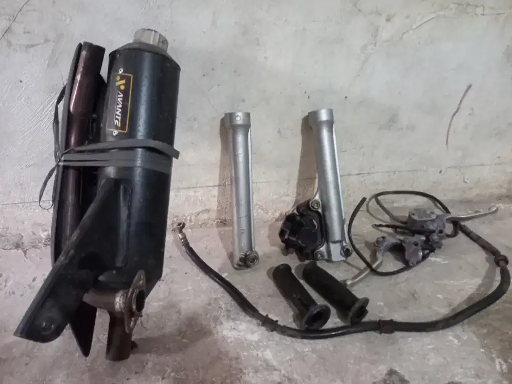 Shok depan kenalpot racing fino fi