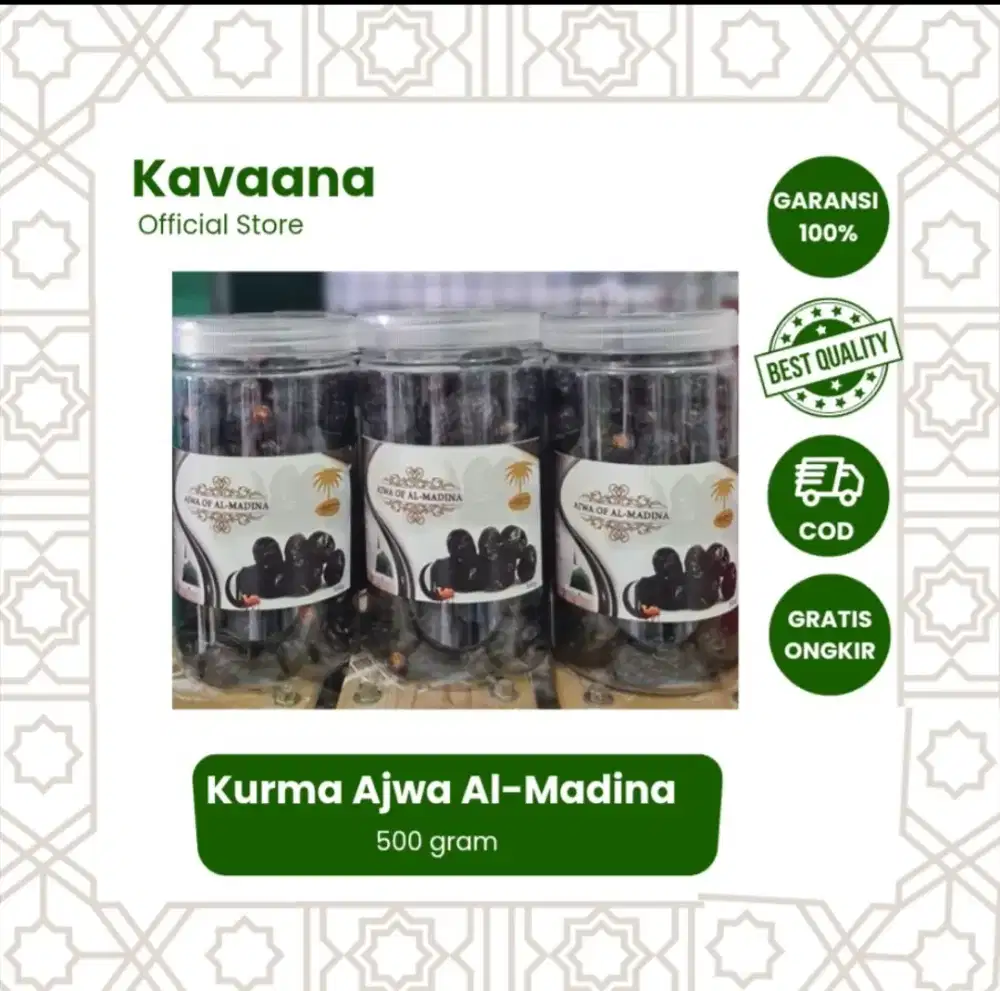 Kurma Ajwa 500 Gram | Kurma Premium | Kurma Nabi | Kurma Hitam