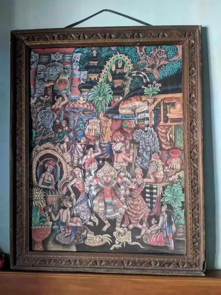 Lukisan klasic bali 100cm x 80cm