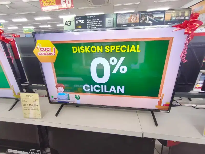 Cuci Gudang TV Akari 43 Inch Bisa Cicilan Tanpa DP Gratis 2x Cicilan