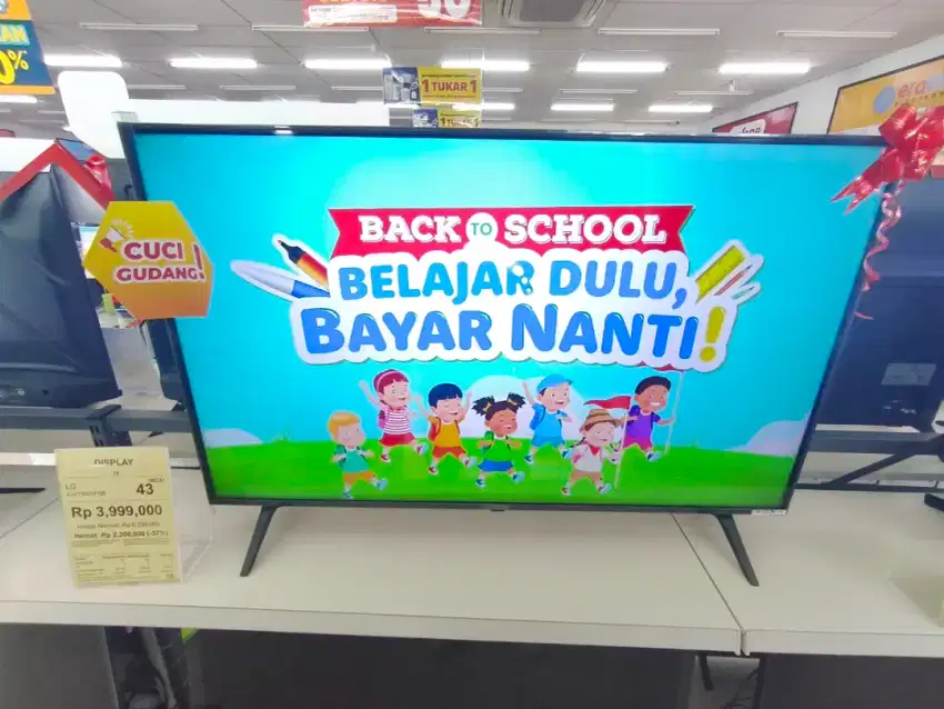 Cuci Gudang TV LG 43 Inch Bisa Cicilan Tanpa DP Gratis 2x Cicilan