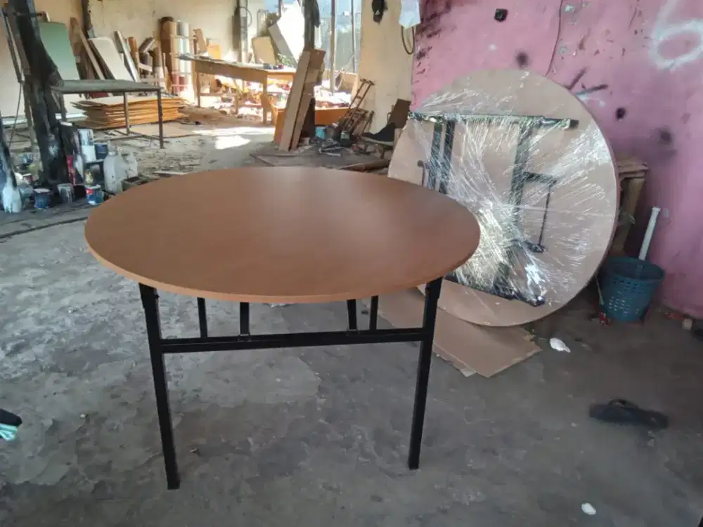 Meja Lipat IBM bulat diameter 120 cm