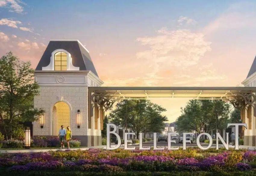 DIJUAL RUMAH BELLEFONT 3 LANTAI LOKASI SANAT STRATEGIS