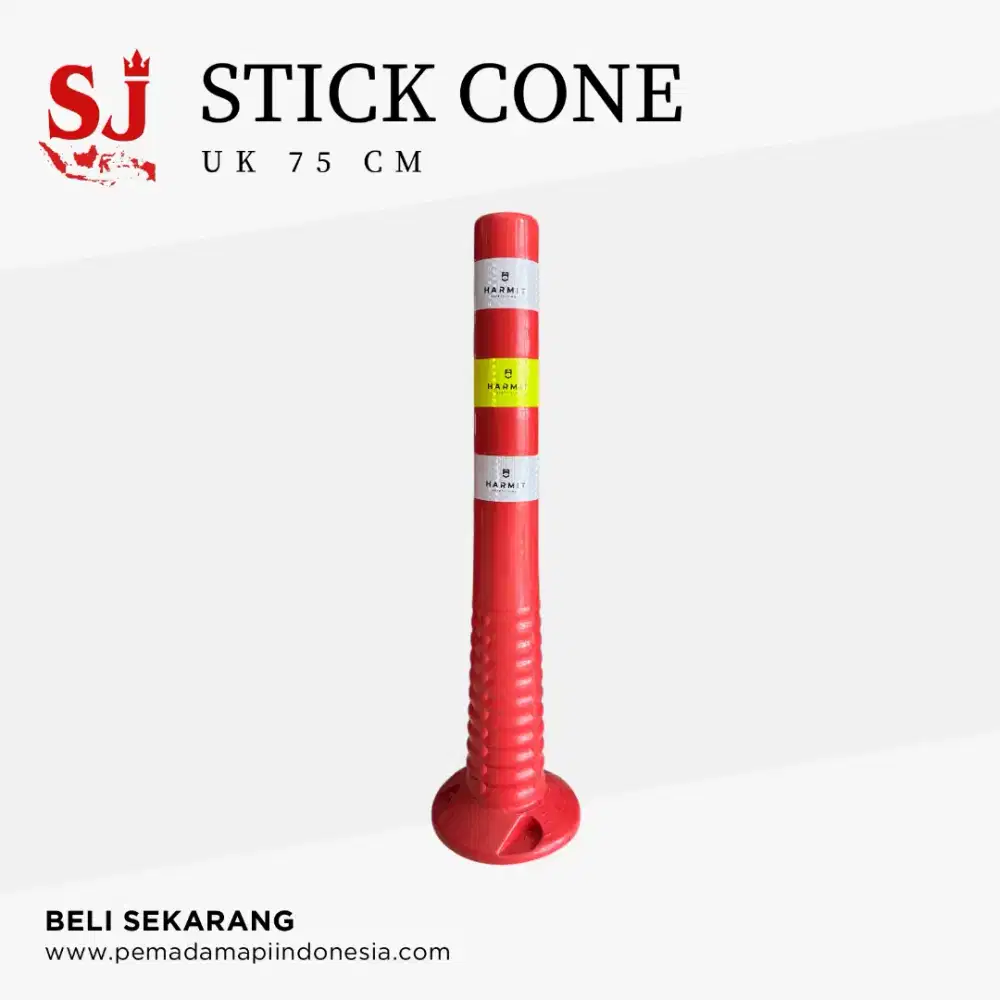Stick Cone / Pembatas Jalan Red