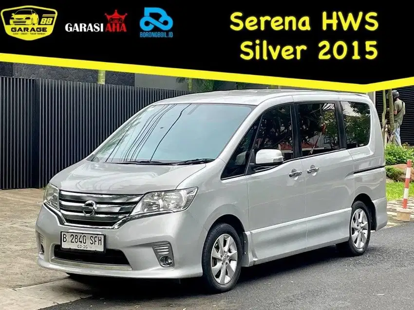 Nissan Serena HWS 2015 Silver. MPV Slidingdoor Nyaman