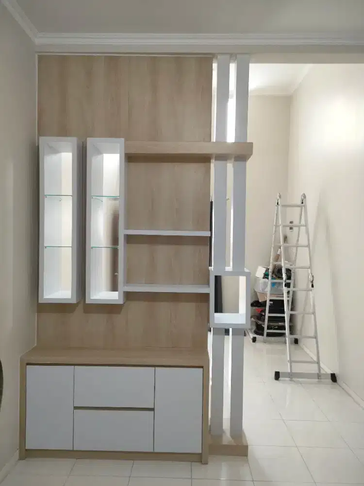 Buffet penyekat ruang tamu partisi penyekat dua sisi