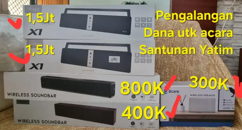 Speaker bluetuth & wireless soundbar merk bcore