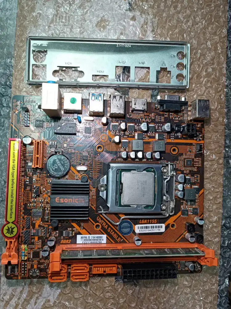 Motherboard Esonic Proc i3 murah