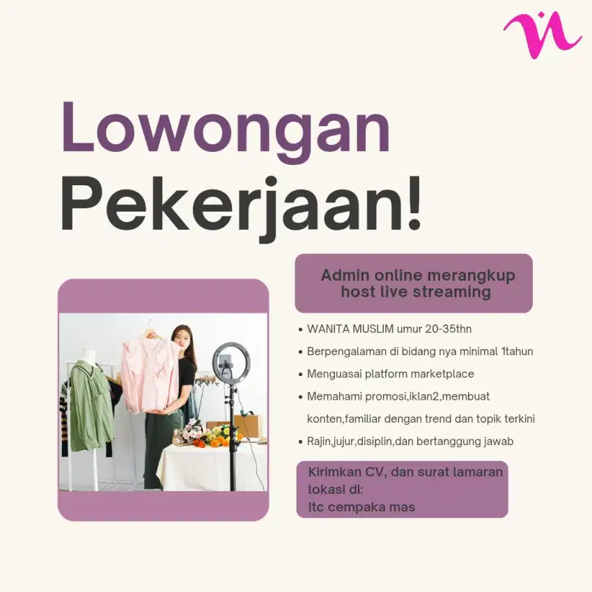 Admin online merangkup hostlive jakarta pusat