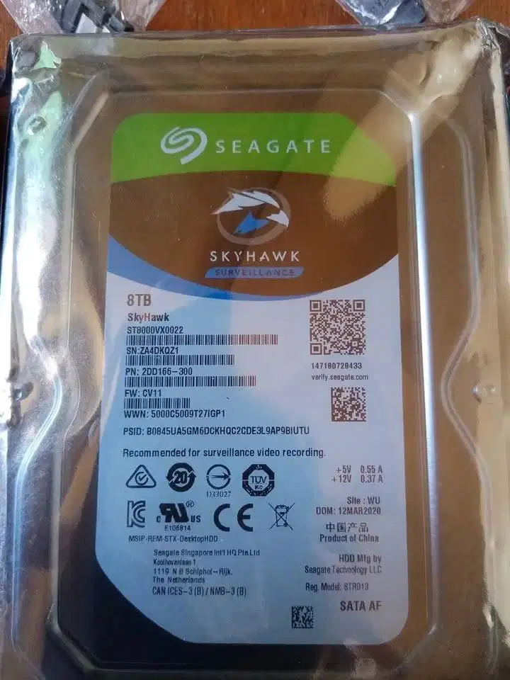 hardisk 8tb baru sisa proyek garansi original seagate skyhawk toshiba