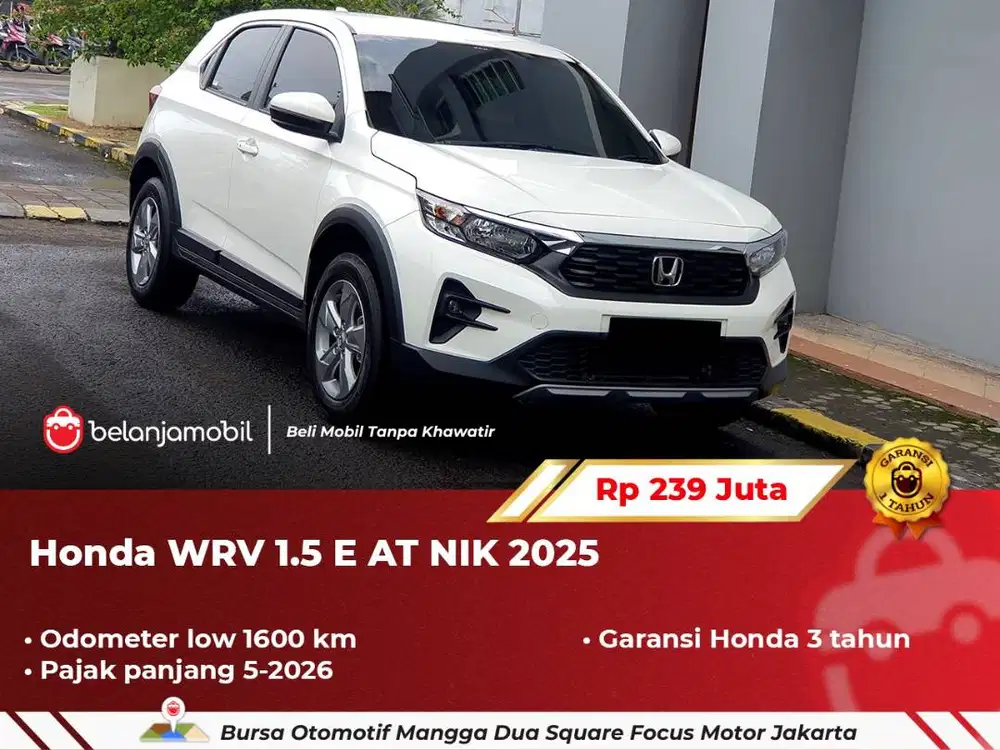[ LOW 1RB AN KM ] Honda WRV WR-V WR V 1.5 E AT Putih 2025/2024