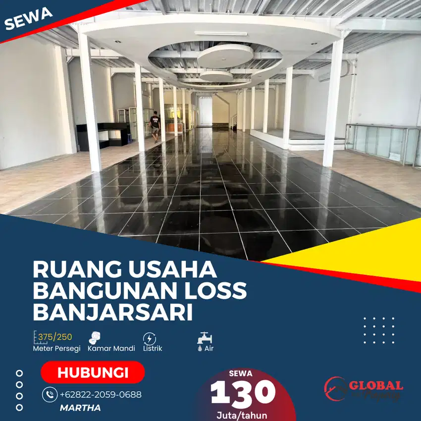 Gudang/Ruang Usaha Bangunan Loss Banjarsari